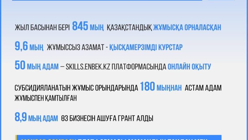 Инновациялық навигатор 150 мың жұмыс орнын ашады деп жоспарлаған 755 инвестициялық жобаға мониторинг жүргізуде