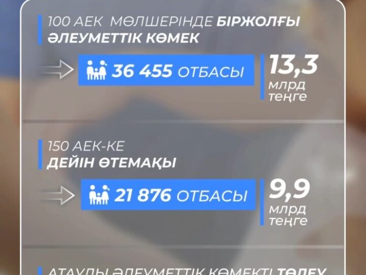 2024 жылы су тасқынынан зардап шеккен 36,4 мыңнан астам отбасына 100 AEK мөлшерінде біржолғы әлеуметтік көмек көрсетілді