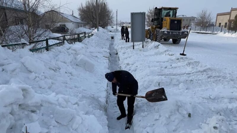 ҚАР ТАЗАЛАУ ЖҰМЫСТАРЫ ҚАРҚЫНДЫ ЖҮРГІЗІЛДІ