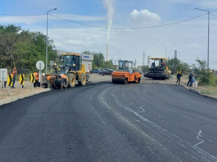 Жезқазған қаласында 18 шақырым жол жөнделуде