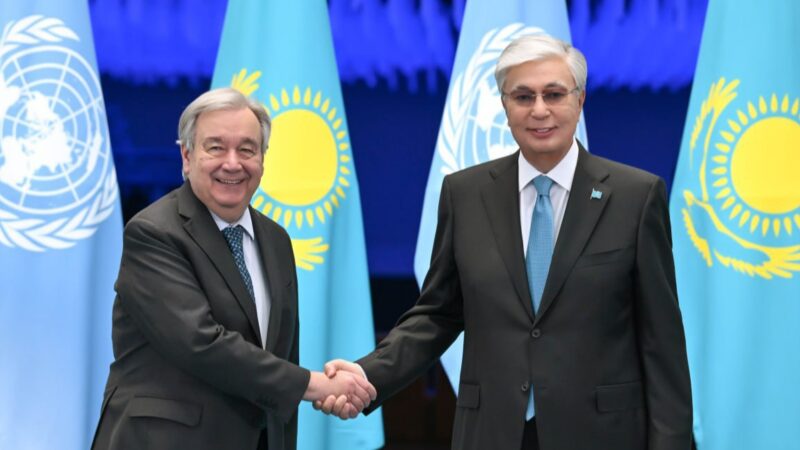 Мемлекет басшысы БҰҰ Бас хатшысы Антониу Гутерришпен келіссөз жүргізді