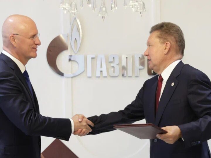 Роман Скляр «Газпром» ЖАҚ басқарма төрағасы Алексей Миллермен кездесті