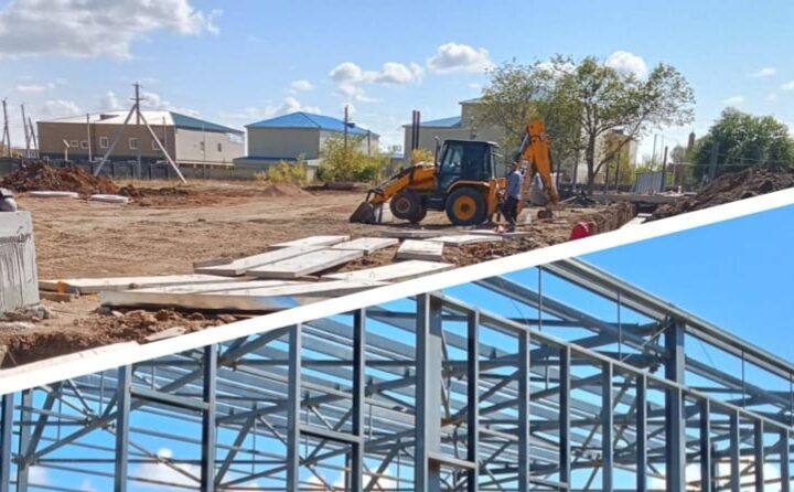 Денсаулыққа жол ашқан жоба: Ұлытауда бассейн құрылысы қарқын алды