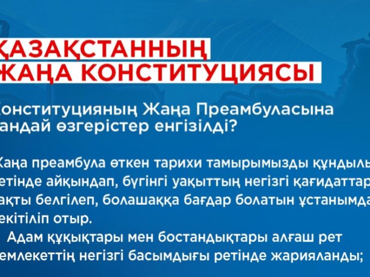Мыңжылдық тарихтың сабақтастығы – жаңа Конституция жобасы айқындап берген бағдар