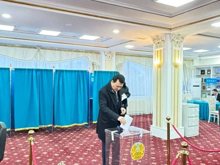 Мемлекеттік кеңесші Ерлан Қарин референдумда дауыс берді