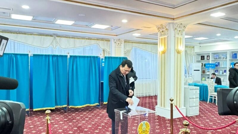 Мемлекеттік кеңесші Ерлан Қарин референдумда дауыс берді