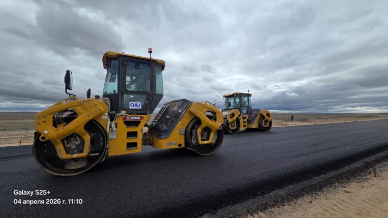 Ұлытау облысында «Қызылорда–Жезқазған» автожолының қайта жаңарту жұмыстары қарқынды жүргізілуде