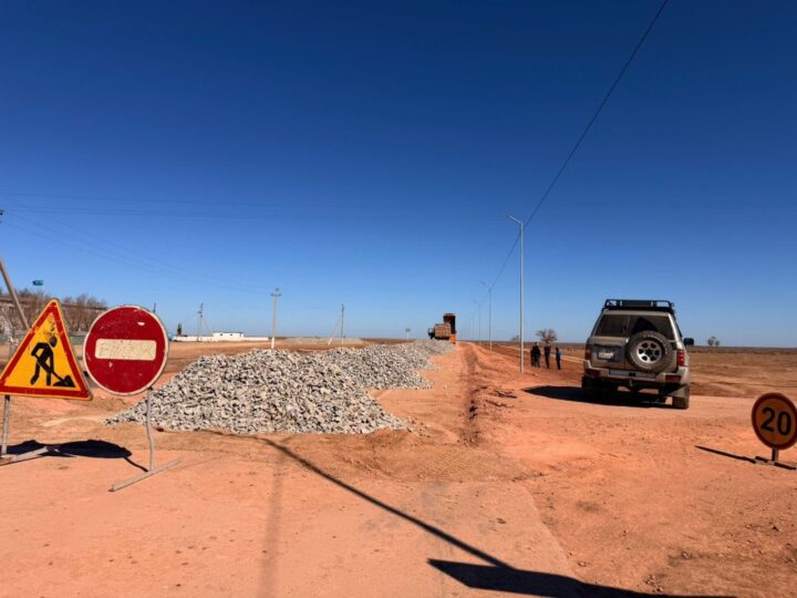 Борсеңгір-Теректі жолы жөнделуде