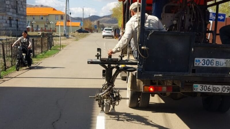 Жол сызықтары жаңартылуда