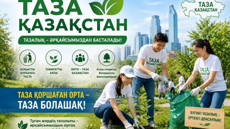 «Таза Қазақстан» – ортақ міндет