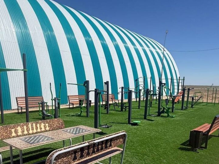 Қоскөл ауылында жаңа спорттық воркаут алаңы пайдалануға берілді