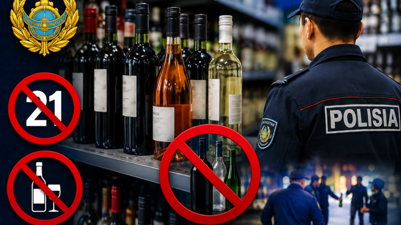 Заң мен тәртіп: алкоголь өнімдерінің заңсыз айналымына жол жоқ