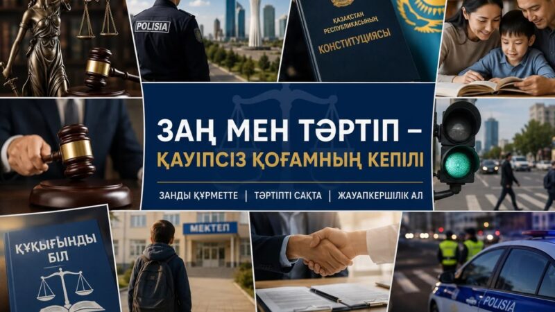 Заң әр адамнан басталады: ұсақ бұзақылыққа жол бермейік
