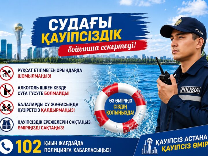 Судағы қауіпсіздік – әр азаматтың жауапкершілігі