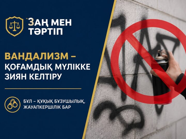 Вандализм мен қоғамдық мүлікті бүлдіргені үшін жауапкершілік