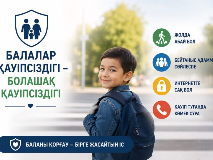 Балалар қауіпсіздігі – ортақ жауапкершілігіміз