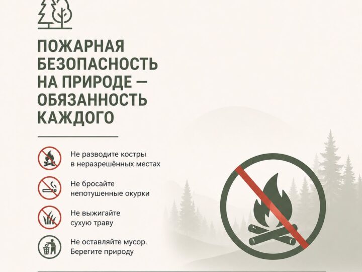 Пожарная безопасность – на природе общая ответственность