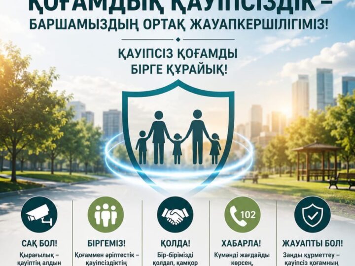 Қоғамдық қауіпсіздік – ортақ міндет