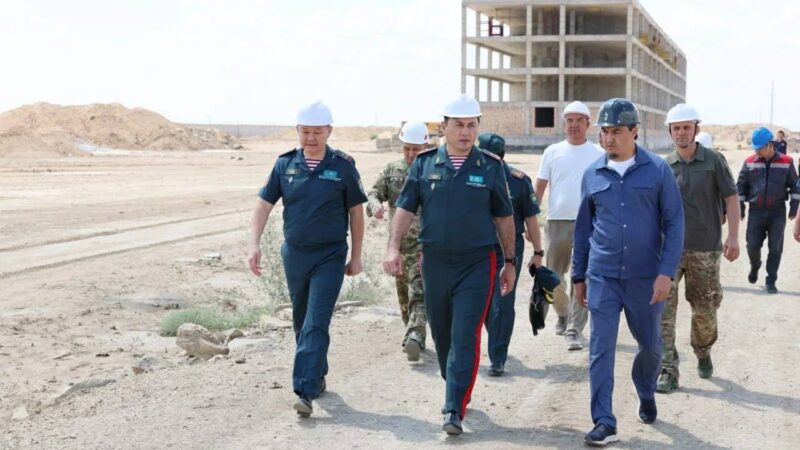 Ұлытау облысында Ұлттық ұланға арналған әскери қалашық салынып жатыр
