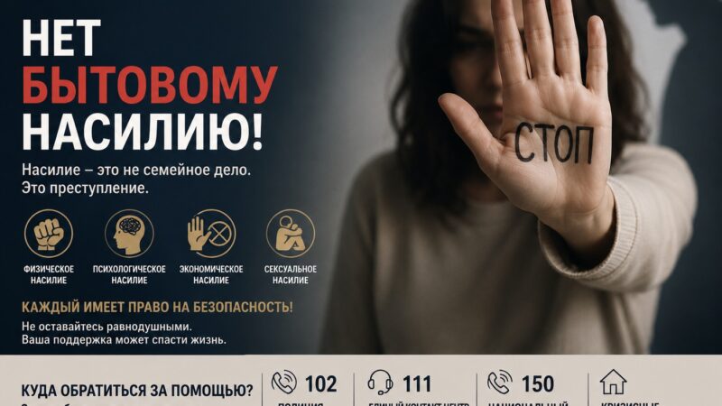 Заң мен тәртіп: Тұрмыстық зорлық-зомбылыққа жол жоқ