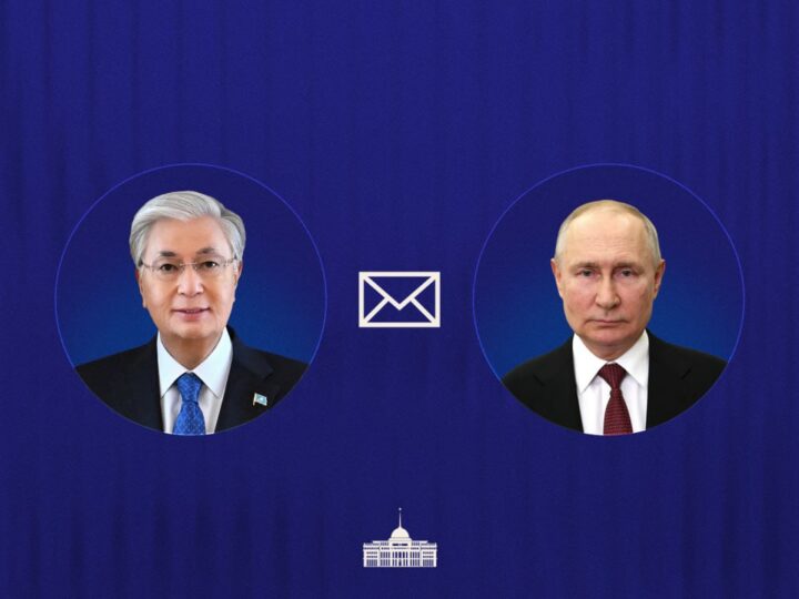 Мемлекет басшысы Ресей Президенті Владимир Путинге құттықтау жеделхатын жолдады
