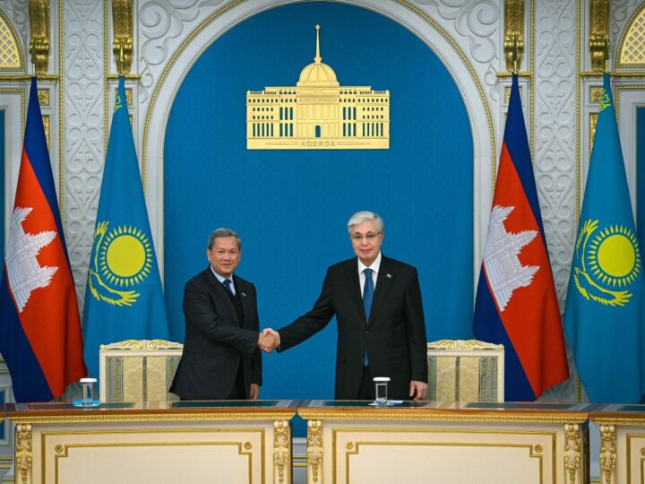 Қазақстан Президенті мен Камбоджа Премьер-Министрінің қатысуымен үкіметаралық және ведомствоаралық құжаттар алмасу рәсімі өтті